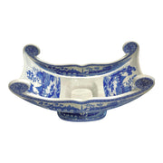 Rare Spode Rome Blue & White Limited Edition Pedestal Cheese/Fruit Cradle