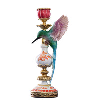 Candle Holder Hummingbird Polyresin