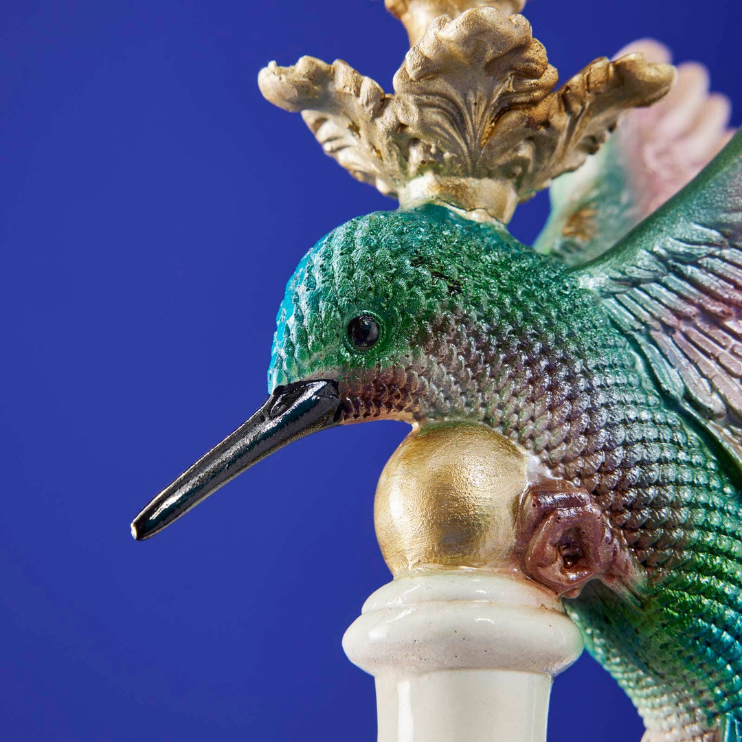 Candle Holder Hummingbird Polyresin