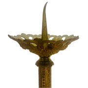 Pair of Continental Antique Gilt Pricket Candlesticks, Circa 1900