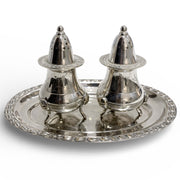 Vintage Silver Plated Cruet Set with Tray and Presentation Box