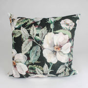 White Rose Pattern Cushion Cover