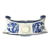 Rare Spode Rome Blue & White Limited Edition Pedestal Cheese/Fruit Cradle