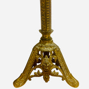 Pair of Continental Antique Gilt Pricket Candlesticks, Circa 1900