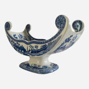 Rare Spode Rome Blue & White Limited Edition Pedestal Cheese/Fruit Cradle