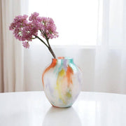 Colorful Ink Style Glass Modern Hydroponic Vase