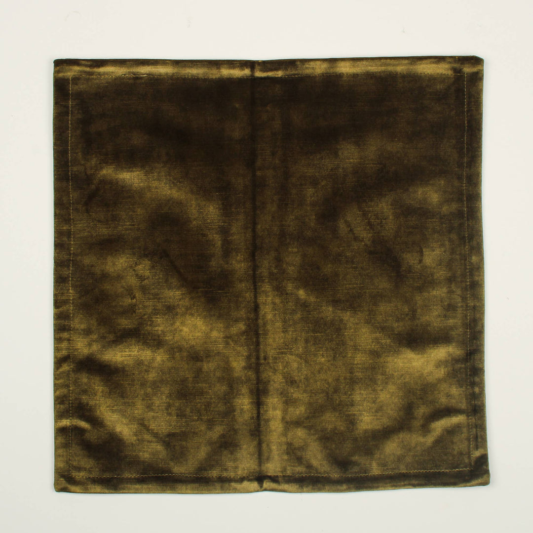 Deep Yellow Velvet Cushion Cover