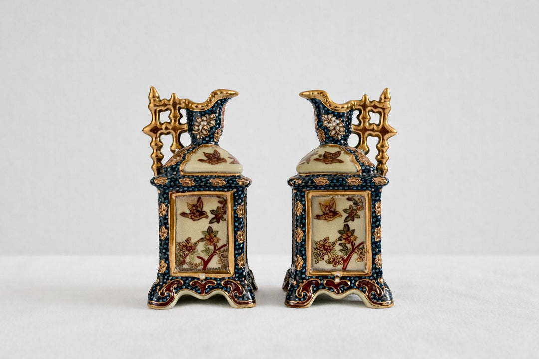 Pair of Antique Japanese Satsuma Vases, c.1900