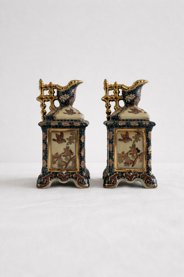 Pair of Antique Japanese Satsuma Vases, c.1900