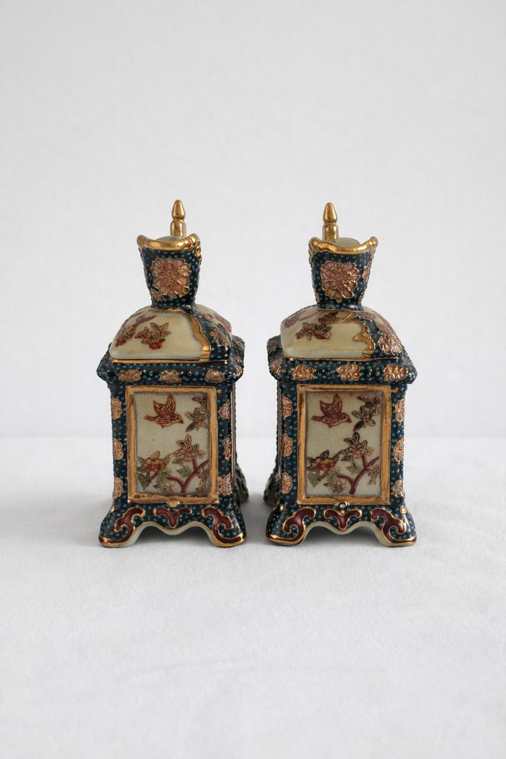 Pair of Antique Japanese Satsuma Vases, c.1900