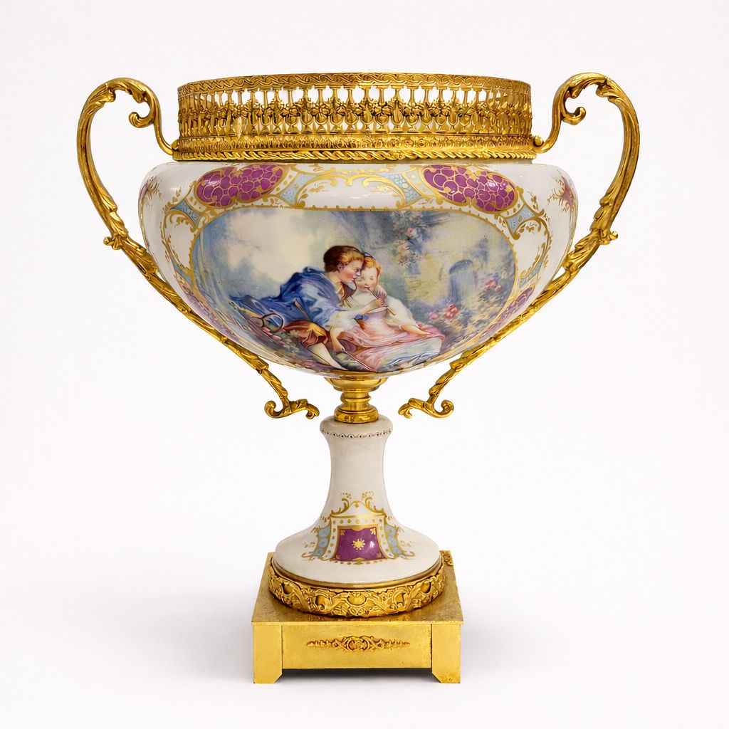 French Ormolu-Mounted Porcelain Urn - France, late 19th century (circa 1870–1900)