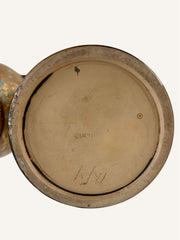 Pair of Royal Doulton Gilt & Enamel Baluster Vases Pattern 538 / 7009, England (c.1930s)