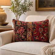 Vintage Hand-Knotted Persian Rug Cushion