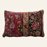 Vintage Hand-Knotted Persian Rug Cushion
