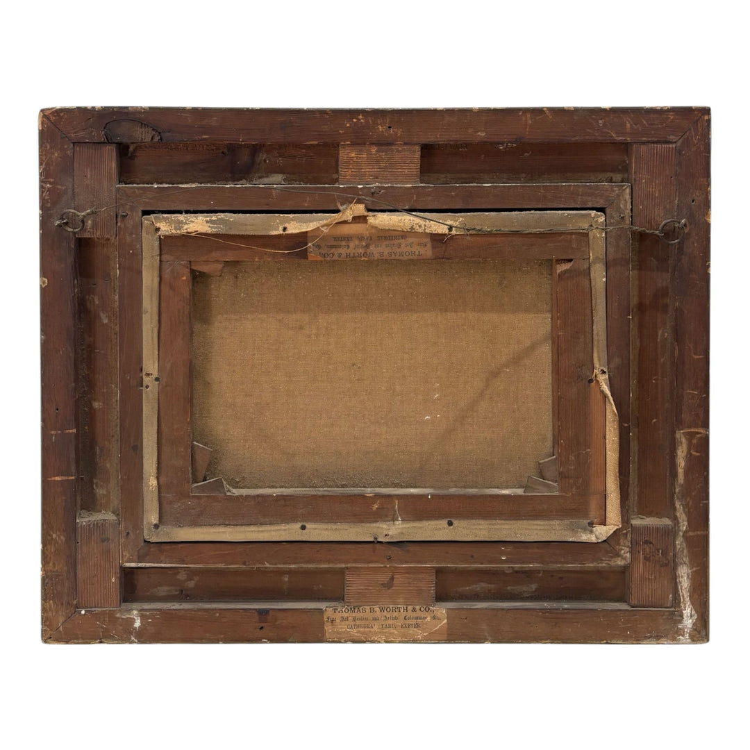 Late 19th Century Floral Still Life Oil Painting (c.1890) Gilt Frame