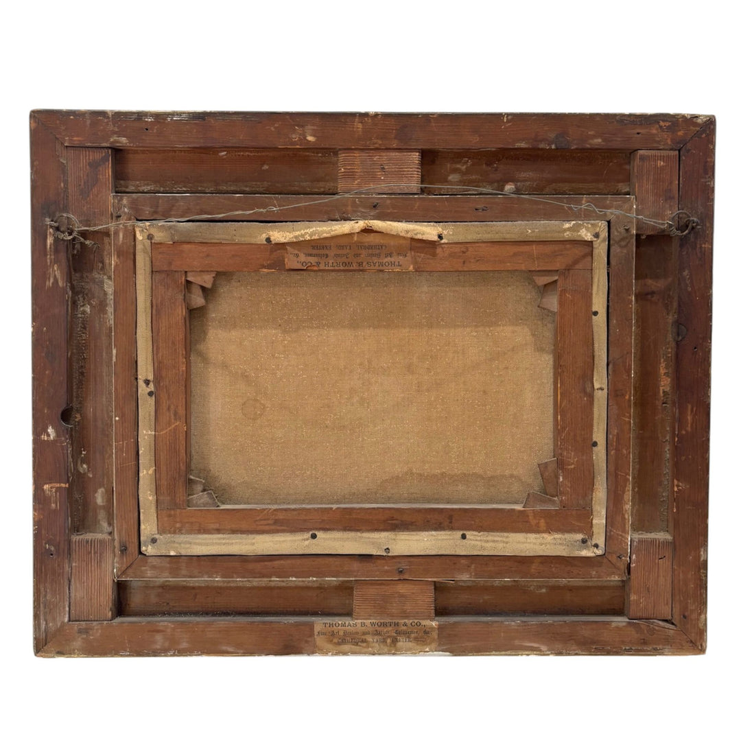 Late 19th Century Floral Still Life Oil Painting (circa 1890s) Gilt Frame