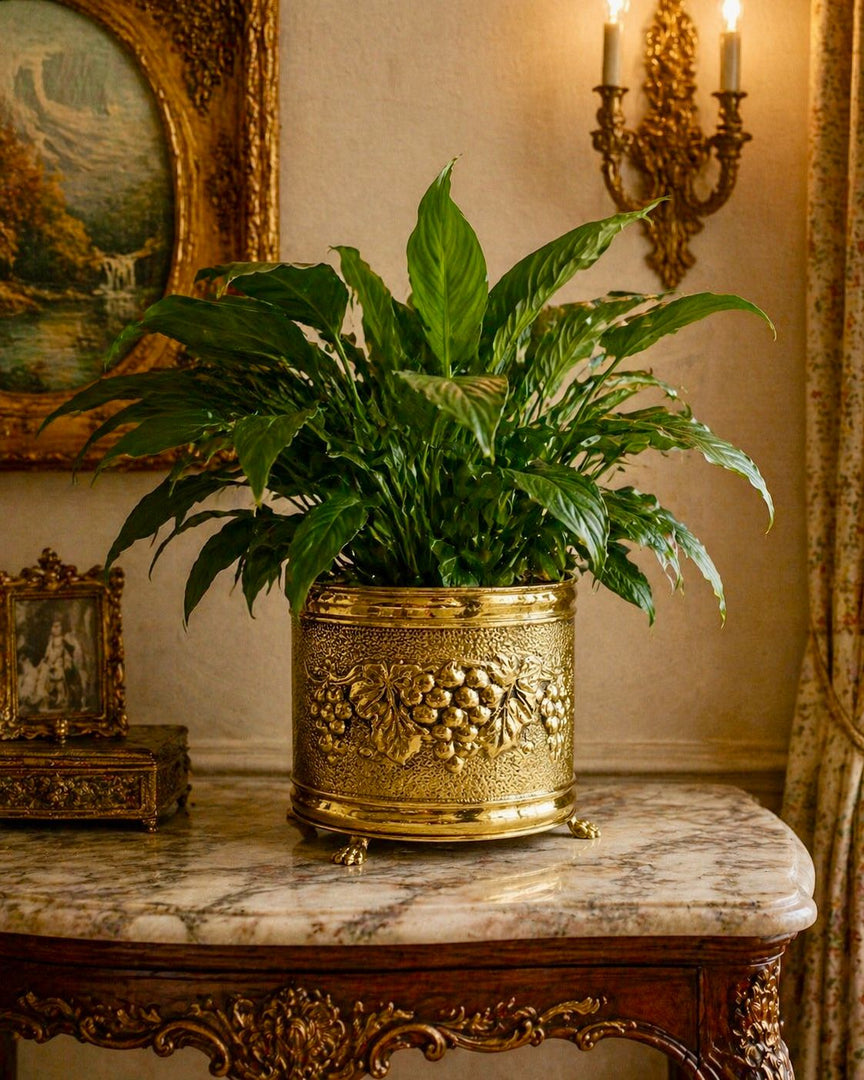 Vintage Brass Jardinière / Planter by Lombard, England