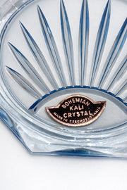 Vintage Bohemian KALI Crystal Coloured Coasters   of 4 Czech Glass, Cased