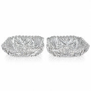 Pair of Cut Crystal Bowls in Original Finnigans Ltd Case. London Retailer