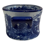 Mid 20th Century Staffordshire Style Stone China Foot Bath Blue & White