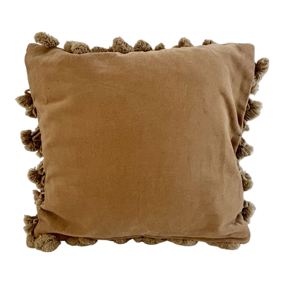 Vintage French Country Style Needlepoint Cushion with Tassel Trim (D)