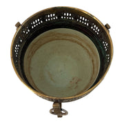Fine French Louis XVI Style Brass Jardinière with Pierced Gallery, c.1900