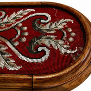 Victorian Beadwork & Needlepoint Tray by Wylie & Lochhead, Glasgow, c.1880