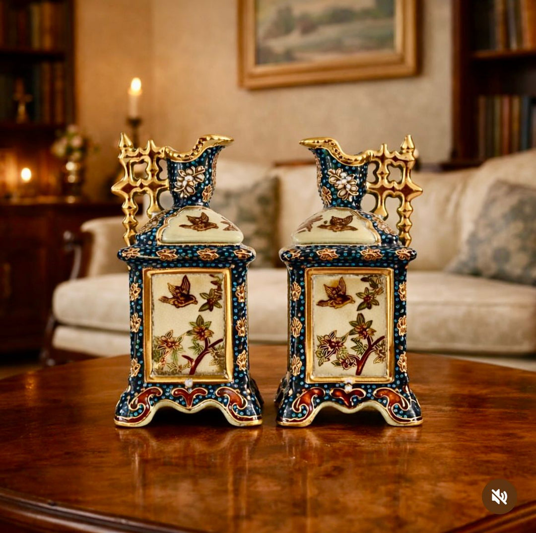 Pair of Antique Japanese Satsuma Vases, c.1900