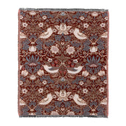 Strawberry Thief Jacquard Throw Berry