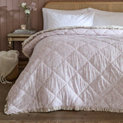 Amelia Quilted Bedspread Blush