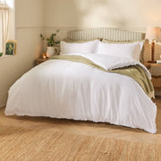 Tilly 100% Cotton Ruffle Duvet Cover Set White